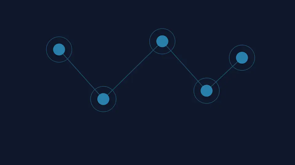 Digital representation of internet trackers for an article on privacy.
